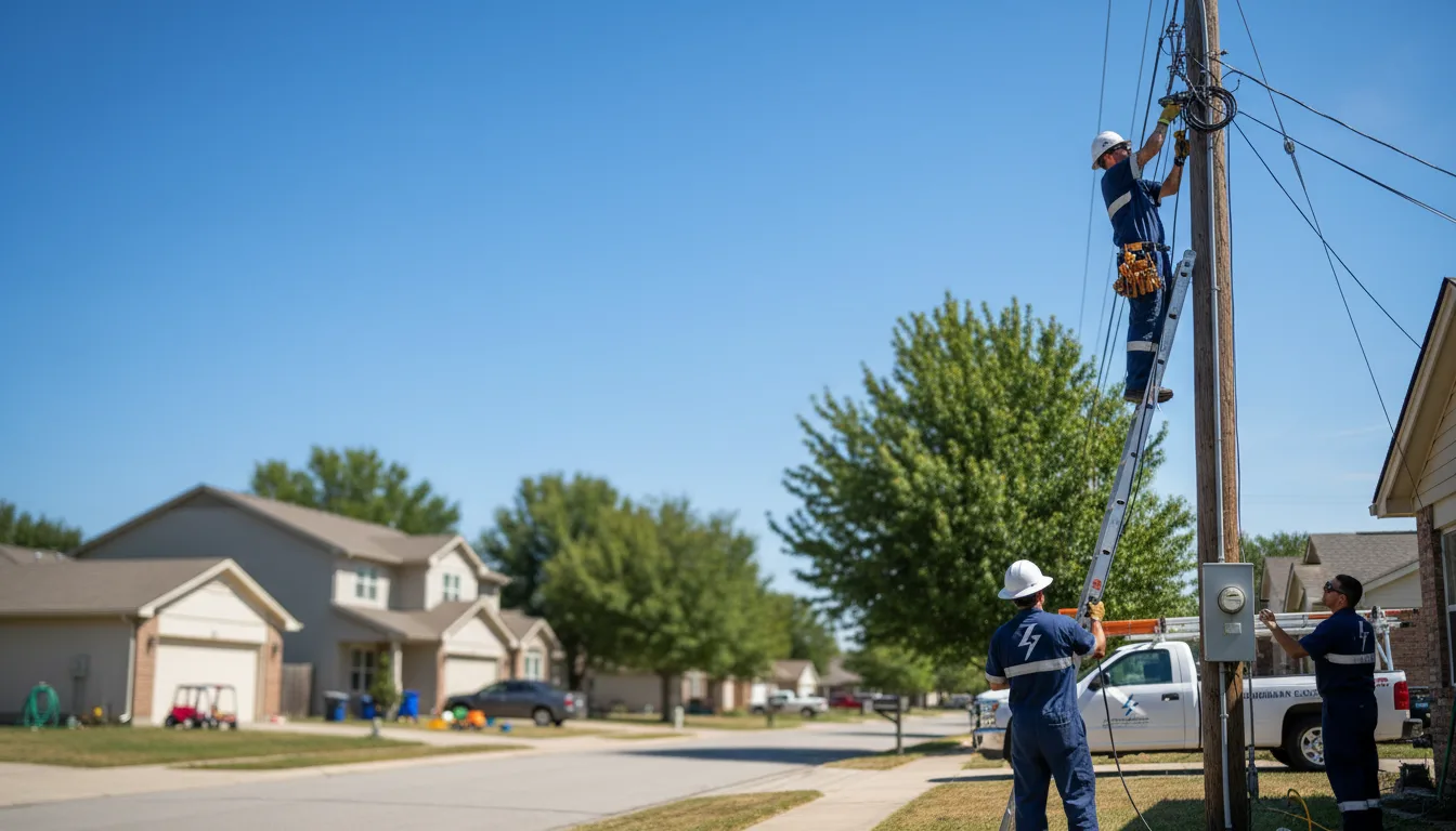 Residential electrician providing installation services in Union Center, SD